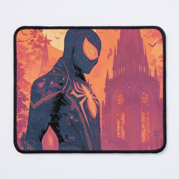 Item preview, Gothic Masked Hero – Moonlit Night Illustration designed and sold by LoomisDreams.
