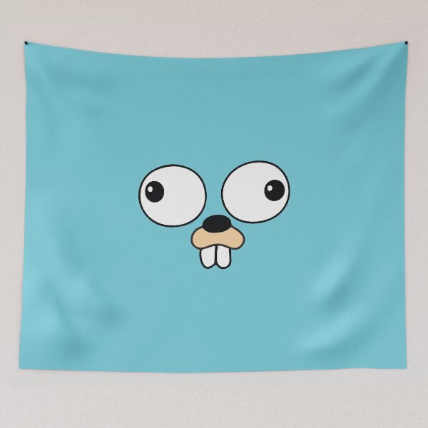 Item preview, Go Lang Gopher Face only - Halloween Costume designed and sold by codingpotato.