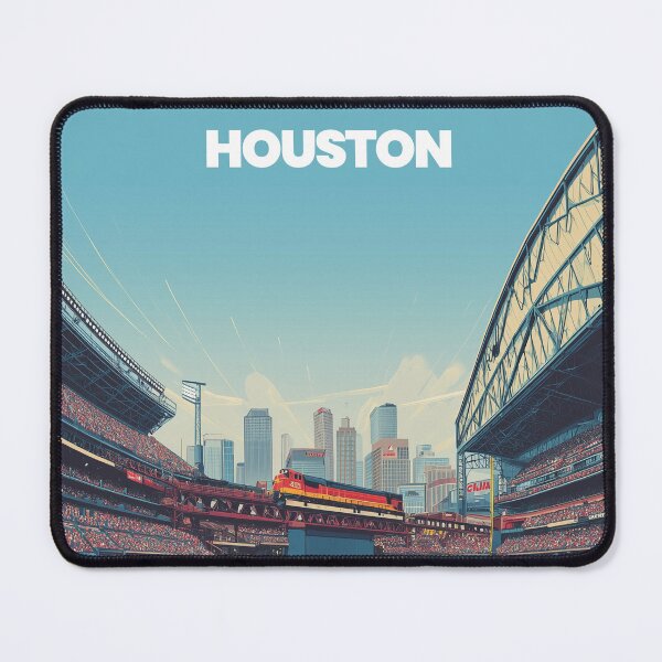 Item preview, Houston Dusk Ballpark – Modern Minimalist Baseball designed and sold by SpeckyPrints.
