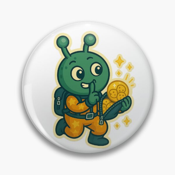 Item preview, Nommy’s Secret Snack Stash™ – Cheeky Alien Sticker designed and sold by Astronomnom.