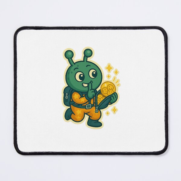 Item preview, Nommy’s Secret Snack Stash™ – Cheeky Alien Sticker designed and sold by Astronomnom.