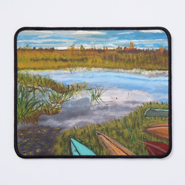 Item preview, Marshland Canoes designed and sold by ElaineFogelArt.
