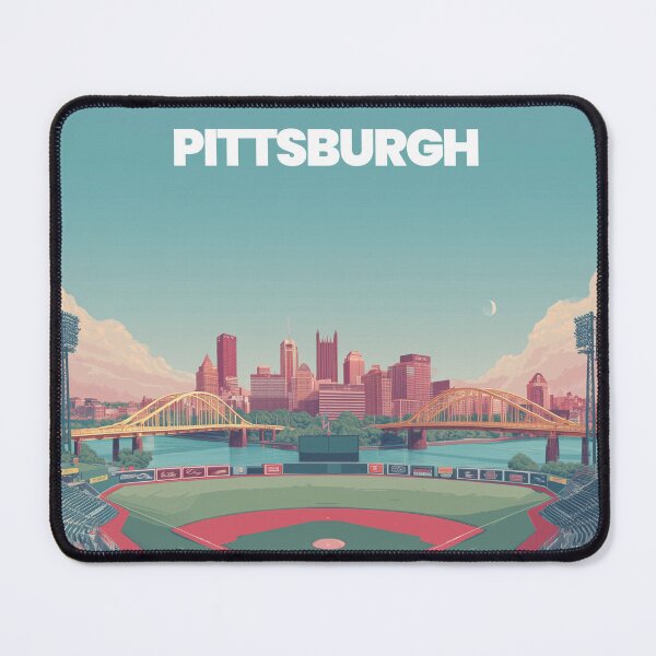 Item preview, Pittsburgh Skyline Ballpark – Minimalist Baseball Art designed and sold by SpeckyPrints.