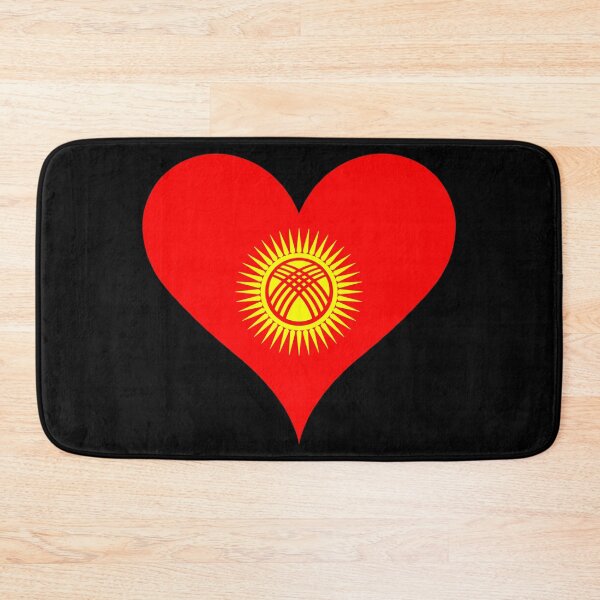 Item preview, Kyrgyzstan Heart Flag - Kyrgyz Pride & Love designed and sold by NTGUILTY.