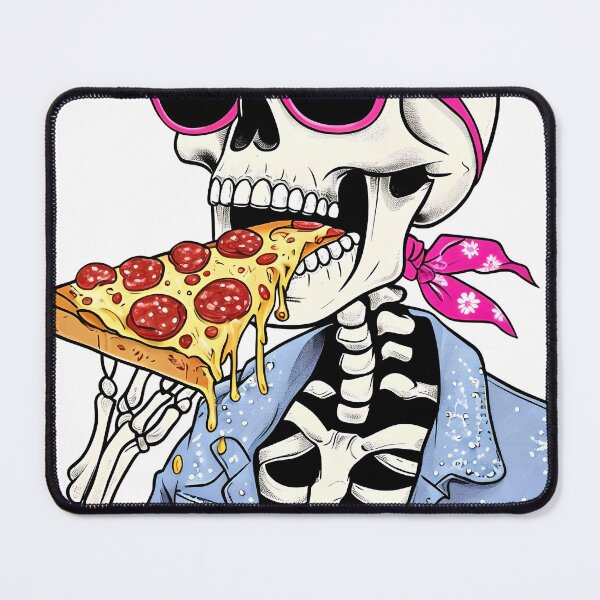 Item preview, Pizza to the Bone: Retro Skeleton Style designed and sold by The Crazy Cat Lady.
