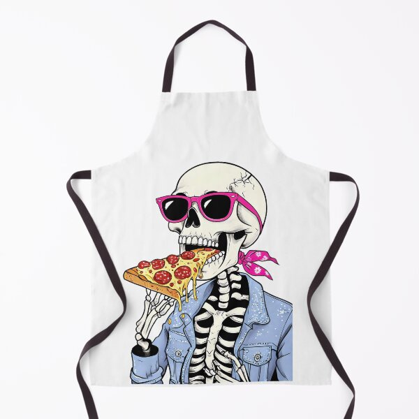 Item preview, Pizza to the Bone: Retro Skeleton Style designed and sold by The Crazy Cat Lady.