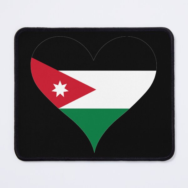 Item preview, Jordan Heart Flag - Jordanian Pride & Love designed and sold by NTGUILTY.