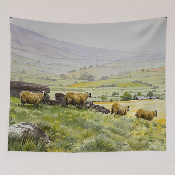 Item preview, Woolly chums(watercolour + AI) designed and sold by artsmeow.