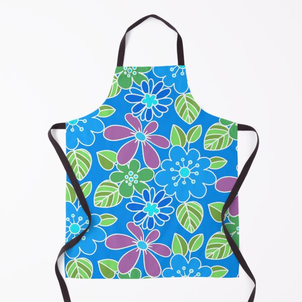 Item preview, Retro Blue And Pink Floral Pattern With Leaves designed and sold by DEC02.