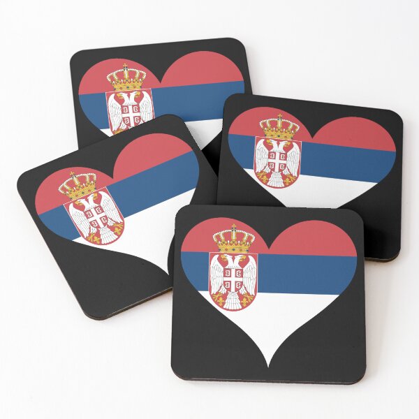 Item preview, Serbia Heart Flag - Serbian Pride & Love designed and sold by NTGUILTY.