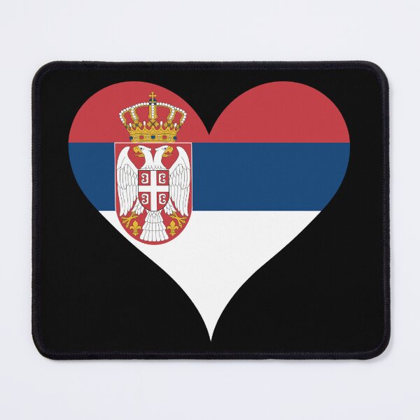 Item preview, Serbia Heart Flag - Serbian Pride & Love designed and sold by NTGUILTY.
