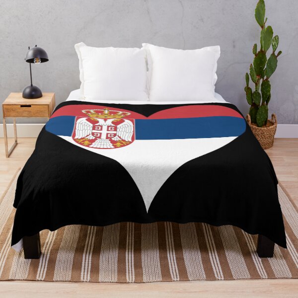 Item preview, Serbia Heart Flag - Serbian Pride & Love designed and sold by NTGUILTY.