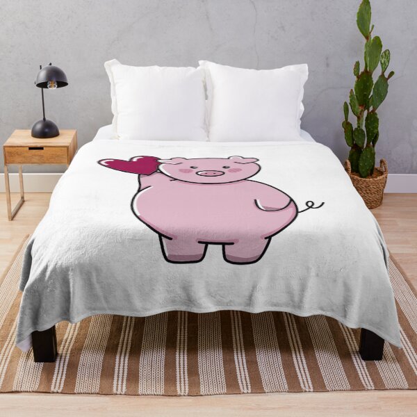 Artikelvorschau, Niedliches Schwein, das ein Herz hochhält, Valentines-Schwein-Zeichnung entworfen und verkauft von zcatstudio.