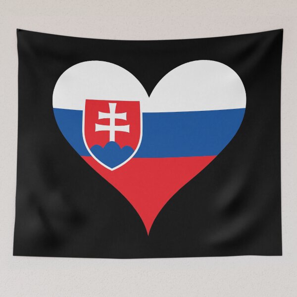 Item preview, Slovakia Heart Flag - Slovakian Pride & Love designed and sold by NTGUILTY.