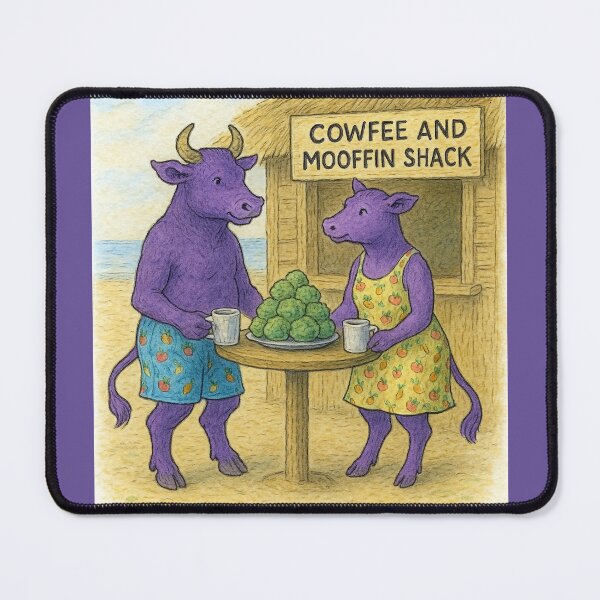 Item preview, Purple Cows at the Cowfee and Mooffin Shack designed and sold by Tridentulus.