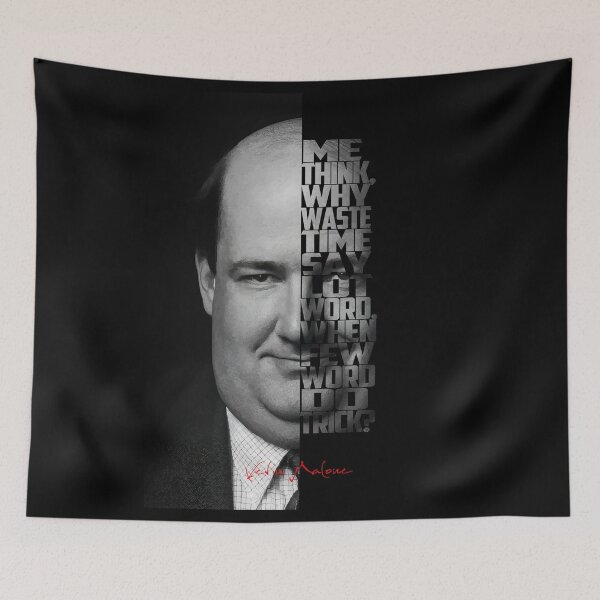 Item preview, Kevin Malone Portrait – Minimalist The Office Fan Art designed and sold by Enea Kelo.