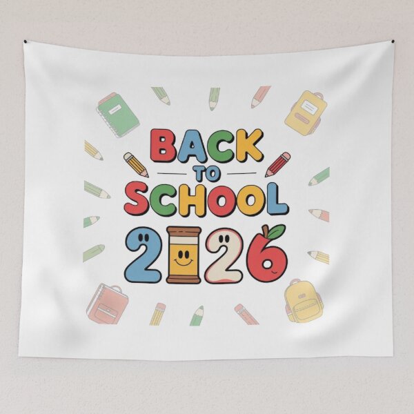 Item preview, Back to School 2026 with Cute Apple and Pencil Art designed and sold by Mich' Micha ⭐⭐⭐⭐⭐.