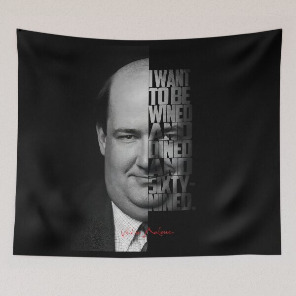 Item preview, Kevin Malone Portrait – Minimalist The Office Fan Art designed and sold by Enea Kelo.