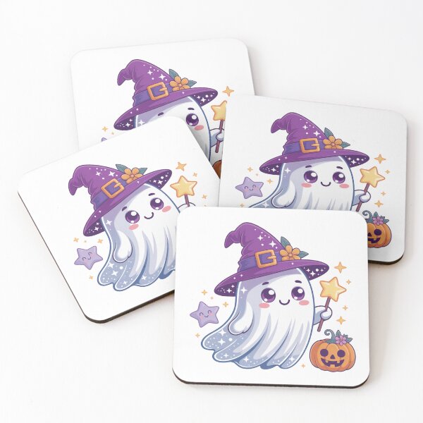 Item preview, Cute ghost with a magic wand designed and sold by JonysCreativeDesigns.