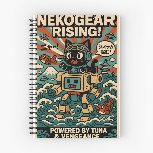 Item preview, Robocat - Retro Mecha Cat designed and sold by RobotAIArt.