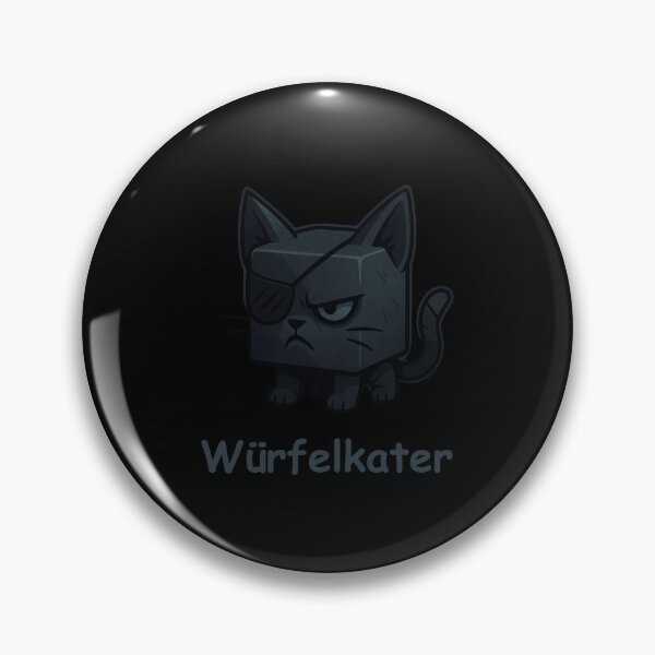 Artikelvorschau, Würfelkater – Düstere Würfelform in Tiergestalt entworfen und verkauft von Wuerfelfuchs.