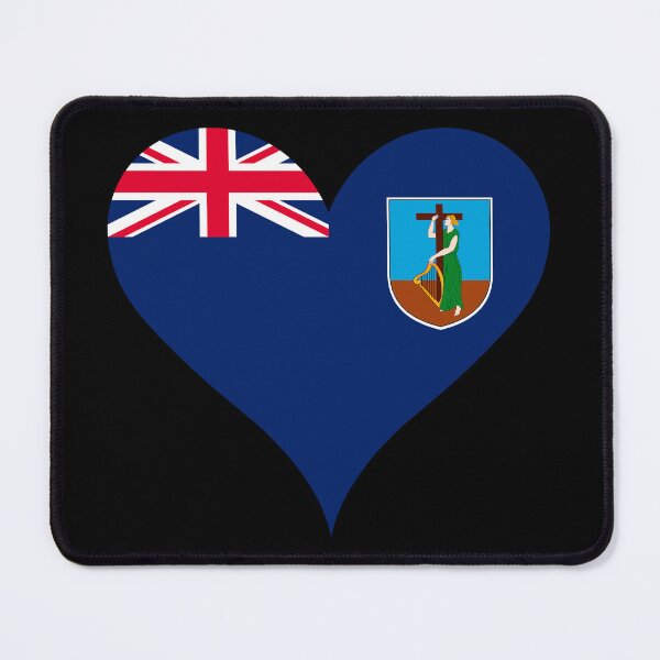 Item preview, Montserrat Heart Flag - Montserratian Pride & Love designed and sold by NTGUILTY.