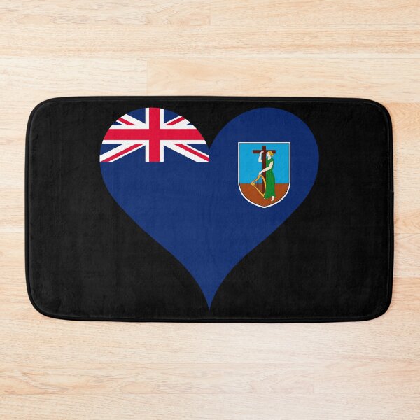Item preview, Montserrat Heart Flag - Montserratian Pride & Love designed and sold by NTGUILTY.