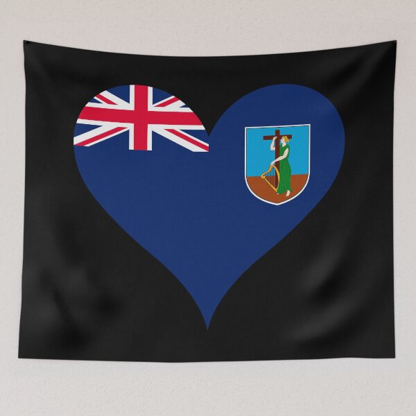 Item preview, Montserrat Heart Flag - Montserratian Pride & Love designed and sold by NTGUILTY.