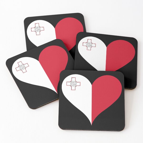 Item preview, Malta Heart Flag - Maltese Pride & Love designed and sold by NTGUILTY.