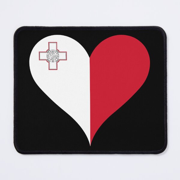 Item preview, Malta Heart Flag - Maltese Pride & Love designed and sold by NTGUILTY.