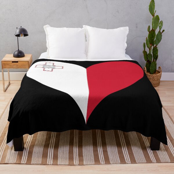 Item preview, Malta Heart Flag - Maltese Pride & Love designed and sold by NTGUILTY.