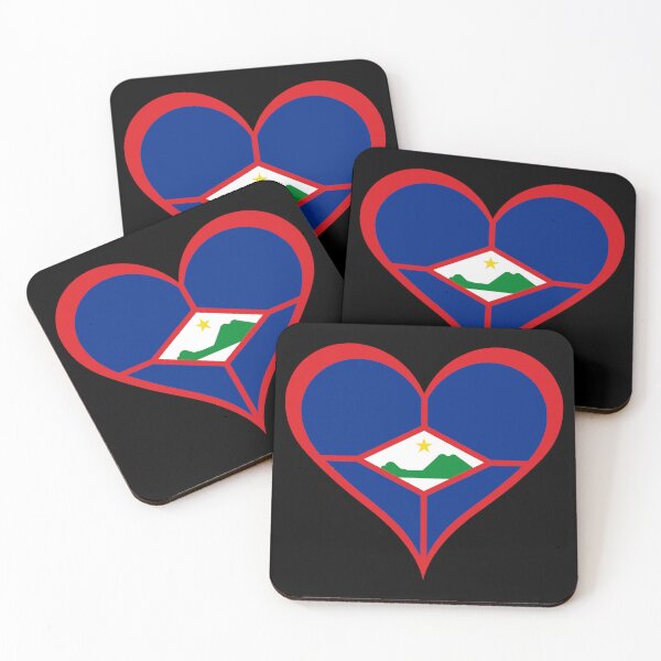 Item preview, Sint Eustatius Heart Flag - Statia Pride & Love designed and sold by NTGUILTY.
