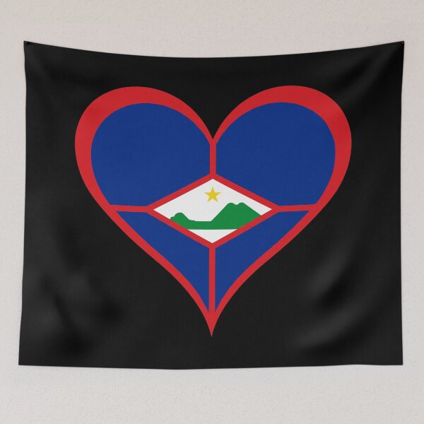 Item preview, Sint Eustatius Heart Flag - Statia Pride & Love designed and sold by NTGUILTY.