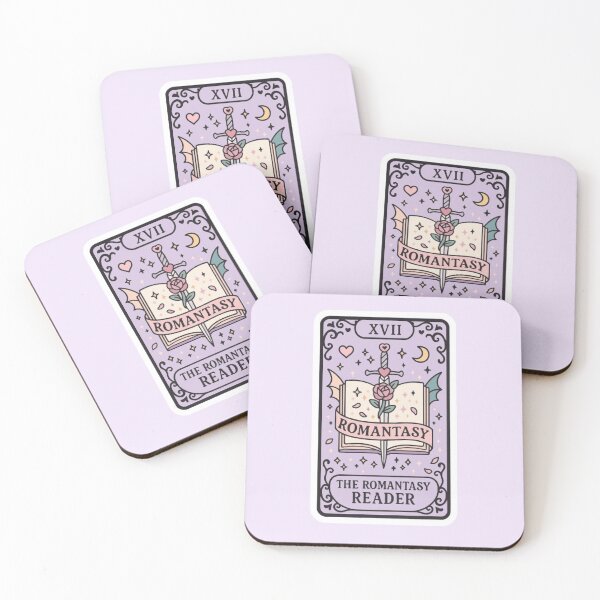 Item preview, The Romantasy Reader Tarot Card Sticker — Pastel Bookish Aesthetic, Fantasy Romance, BookTok designed and sold by theliteraryedit.