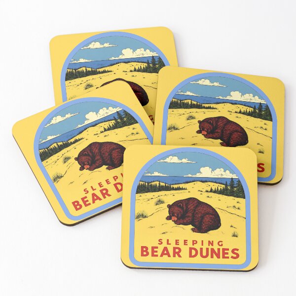 Item preview, Sleeping Bear Dunes Vintage Decal designed and sold by TheOldMittenIllustrated.
