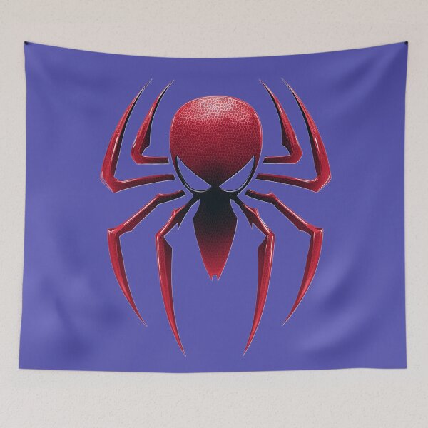 Item preview, Stylized red spider emblem with intense eyes and modern design designed and sold by LoomisDreams.