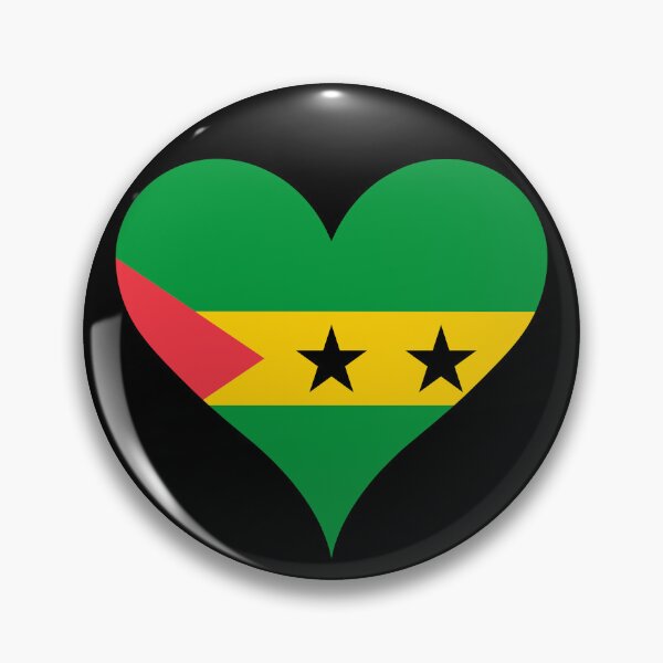 Item preview, Sao Tome and Principe Heart Flag - Santomean Pride designed and sold by NTGUILTY.