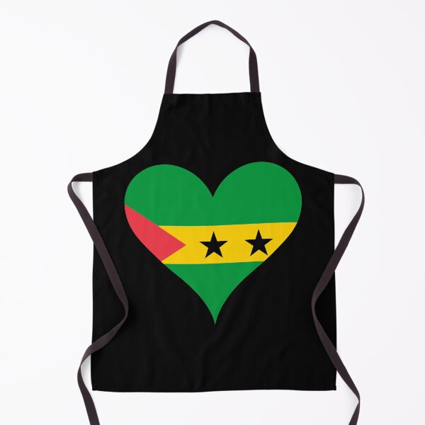 Item preview, Sao Tome and Principe Heart Flag - Santomean Pride designed and sold by NTGUILTY.