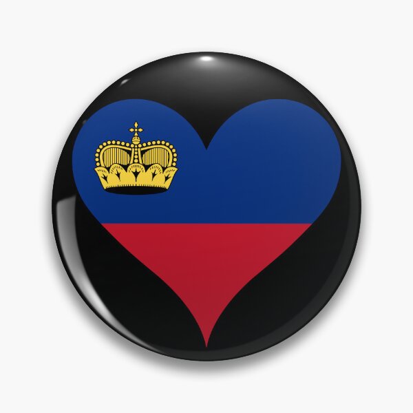 Item preview, Liechtenstein Heart Flag - Fürstentum Pride designed and sold by NTGUILTY.