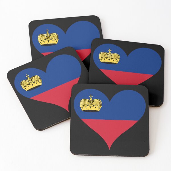 Item preview, Liechtenstein Heart Flag - Fürstentum Pride designed and sold by NTGUILTY.