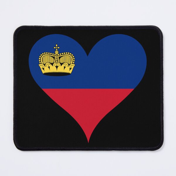 Item preview, Liechtenstein Heart Flag - Fürstentum Pride designed and sold by NTGUILTY.