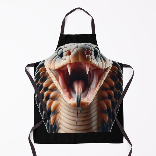 Item preview, Threatening Cobra with Open Fangs - Realistic Snake designed and sold by Wild-way Art.