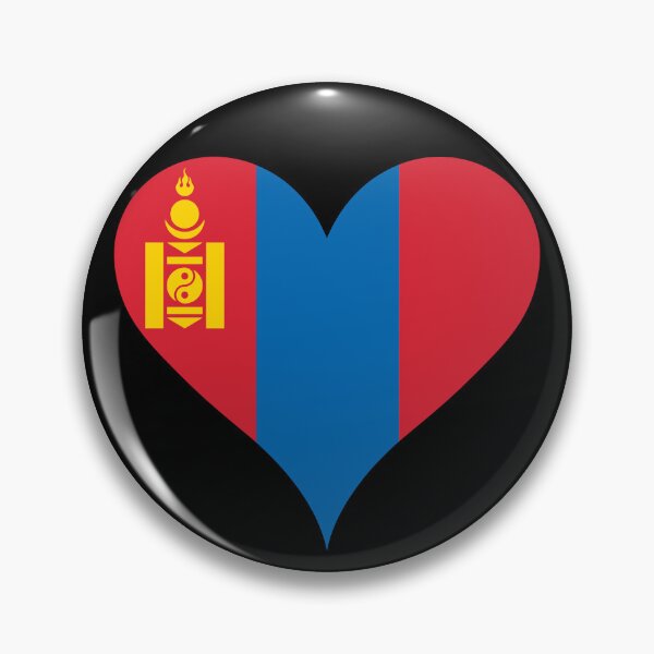 Item preview, Mongolia Heart Flag - Soyombo Pride designed and sold by NTGUILTY.