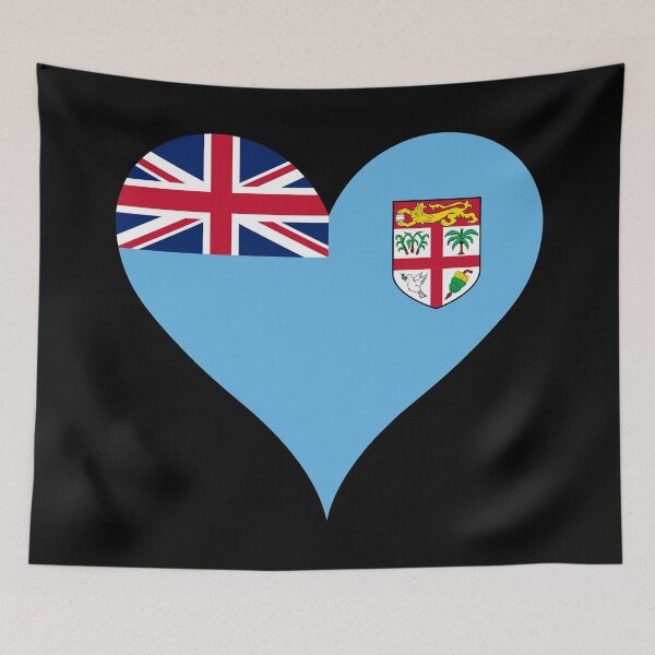 Item preview, Fiji Heart Flag - Pacific Pride designed and sold by NTGUILTY.