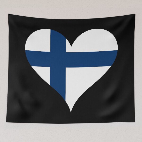 Item preview, Finland Heart Flag - Suomi Pride designed and sold by NTGUILTY.