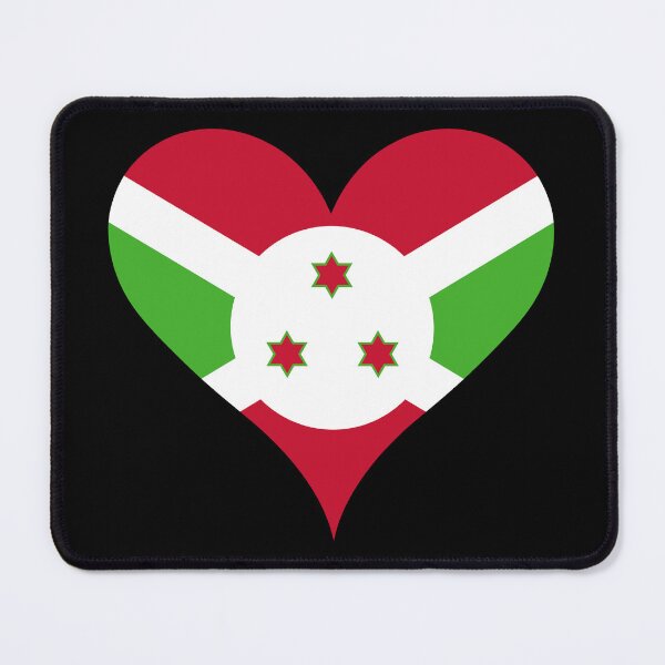 Item preview, Burundi Heart Flag - Unity, Work, Progress designed and sold by NTGUILTY.