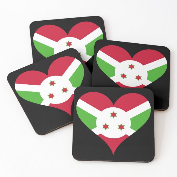 Item preview, Burundi Heart Flag - Unity, Work, Progress designed and sold by NTGUILTY.