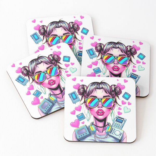 Item preview, Y2K Cyber Girl Aesthetic – Retro Tech Vibes designed and sold by Printeca.