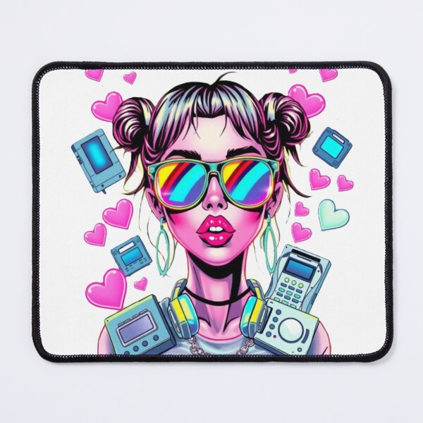 Item preview, Y2K Cyber Girl Aesthetic – Retro Tech Vibes designed and sold by Printeca.