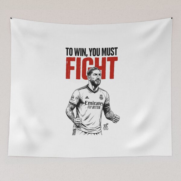 Item preview, Sergio Ramos "To Win, You Must Fight" — Inspirational Quote | FE Football Empire designed and sold by Football Empire.